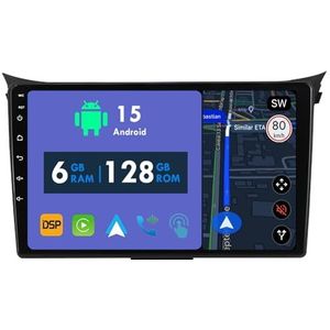 RoverOne Autoradio GPS voor Hyundai I30 II 2 GD 2011-2017 Carplay Android Auto Stereo Hoofdeenheid Bluetooth WiFi Radio Speler Sat Navigatie