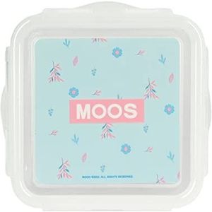MOOS - Lunchbox, lunchbox, lunchbox, kwaliteit en maximale weerstand, vrije tijd, 13 x 13 x 7,5, turquoise blauw, Turkoois Blauw, Standaard, Casual