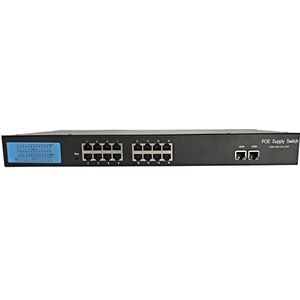 Webcam, 16 poort 10/100 / 1000m Snelle Ethernet Switch PoE-switch IEEE 802. 3AF PLUS 2CH 100 0 m Link 1 6CH POE Schakelen for IP Camera