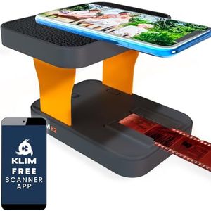 KLIM K2 mobiele filmscanner 35 mm - positieve en negatieve conversie - fotoscanner - essentiële 35 mm filmontwikkelset voor thuisgebruik