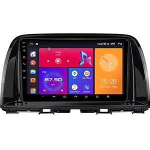 Android 13 Autoradio 9 inch Touch scherm dubbele Din auto stereo voor Mazda 6 GJ Atenza 2012-2017 met Bluetooth/FM radio/wifi/USB/stuurwielbediening/GPS(4 Core 2+32G)