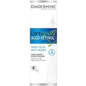 Diadermine - Lift+ Algo Retinol – oogverzorging tegen rimpels – marine en algenextract – hydrateert en stimuleert de teint – gezichtsverzorging – anti-aging verzorging – fles van 15 ml