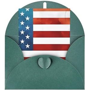 Vintage Amerikaanse Vlag Wenskaarten Leuke Bruiloft Kaart Denken Van U Kaarten Dank U Kaarten Lege Kaarten Met Enveloppen