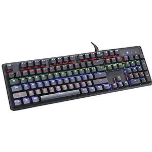 DKE-toetsenbord Wired Mechanical Keyboard Groene Axis Glow Gaming Keyboard Eet Chicken Game Keyboard USB Full Key No Punch