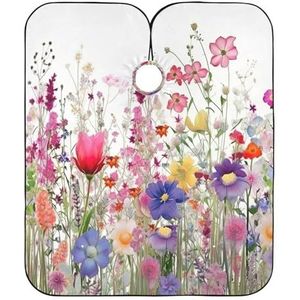 Kappersschort Rustieke Bloem Kappersschort Uniseks Kappersschort Verstelbare Kapperscape Voor Dood Haar Styling 140 x 168 cm