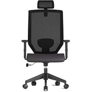 Werkstoel Bureaustoel Directiestoel Moderne Bureaustoel Ergonomische Rugleuning Computerstoel Thuisbureaustoel Draaistoel Gamingstoel Bureaustoelen Computer Stoel (Color : Black)