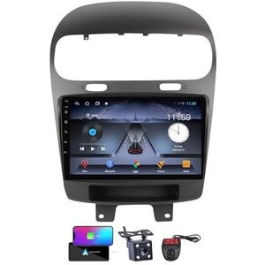 Android 13 9 Inch 2 Din QLED Autoradio Voor Dodge Journey JC 2011-2020 - Camera DVR GRATIS - Steun Carplay Android Auto DSP Stuurwiel FM RDS DAB WIFI 4G BT 5.0 Split-Screen(NF-2)