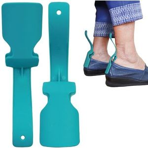 biped 2 paar mini schoenlepels met clip – praktische instaphulp voor schoenen – flexibel en compact, beschermt schoenen en sokken – voor kinderen, volwassenen en senioren z2928(blue)