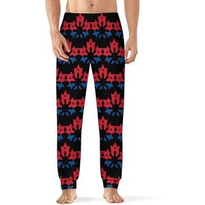 Filippijnse vlag logo heren pyjama broek print lounge nachtkleding bodems slaap broek 6XL