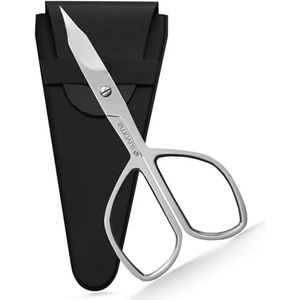 SUVORNA Professional Manicure Pedicure Stainless Steel Fingernail & Toenail Scissors - Nail Cutter/Clippers Scissors, Sharp Small Cuticle Trimmers Tool - Ingrown Nail Care Supplies Kit for Men/Women