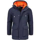 INDICODE JEANS Winterparka  navy / gemengde kleuren / oranje
