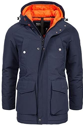 INDICODE JEANS Winterparka  navy / gemengde kleuren / oranje