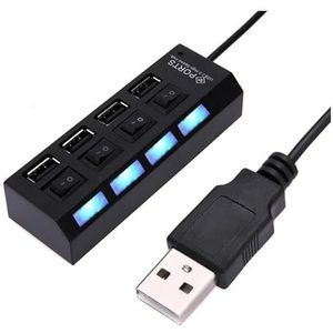 USB 2.0 Power Adapter 4/7 Poorten Universele USB HUB Splitter USB2.0 HUB Meerdere Expander Switch Docking Stations(4 Ports)