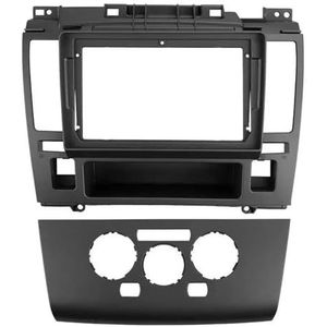 Voor N&issan Voor TIIDA 2006 2007 2008 2009 2010 2011 9INCH Autoradio Fascias MP5 Stereo Speler 2Din Hoofdeenheid Paneel Frame Auto Fascia Radio Paneel(Black)