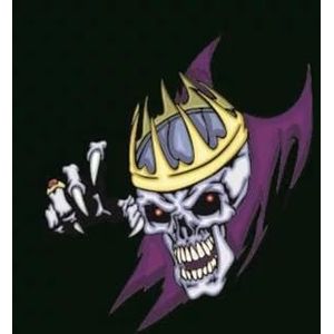 Vlag King Skull piraat vlag 60 x 90 cm professionele kwaliteit met karabijnhaak