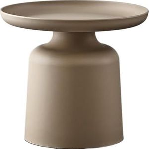 Bijzettafels Nordic eenvoudig klein koffiehuis met bank bijzettafel moderne balkon erker ronde tafel slaapkamer hoektafel voor Levende Vergaderruimte (Color : Marron, Size : F)