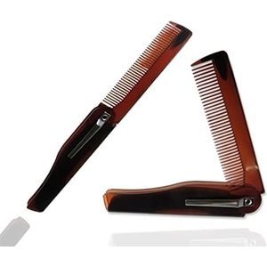 DieffematicSZ kam Folding Comb Small And Portable Plastic Comb (Color : 1pce- brown)