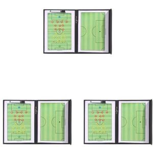Paowsietiviity 3 set Coaching Board Coaches Klembord Strategie Magnetische Board Tool Voetbal, Calcio