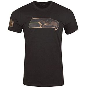New Era Shirt - NFL Seattle Seahawks zwart/hout camo