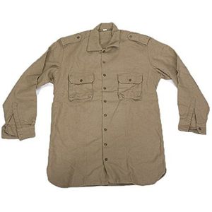 Flanellen hemd, Italiaanse leger, jaren 80, militair, voor heren, origineel voor de winter