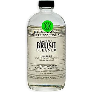Chelsea Classical Studio Lavender Essence Brush Cleaner voor het maken van verfborstel haar subtiel handhaven van maximale werkkwaliteit - [16 oz. fles]