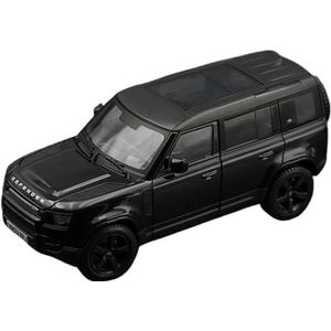 Schaal afgewerkte modelauto 1:24 Voor Land Rover Defender 110 SUV Legering Model Auto Diecast Metalen Auto Model Simulatie Verjaardagscadeau Miniatuurreplica-auto (Color : Black)