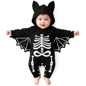 Baby Halloween Kostuum, Baby Bat Kostuum, Pasgeboren Halloween Outfit, Halloweens Onesie Newborn, Infant Halloweens Skelet Kostuum, 3-6 Maanden