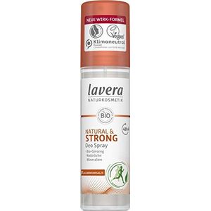 lavera Deodorantspray, natuurlijk & sterk 48+ h, veganistisch, natuurlijke cosmetica, biologische ginseng en natuurlijke mineralen, betrouwbare bescherming voor gevoelige okselhuid, zonder aluminium,