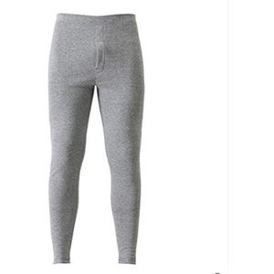 Homeilteds Thermisch ondergoed voor heren winter dikke fleece leggings dragen bij koud weer grote maat XL tot 6XL doek (kleur: grijs, maat: 6XL (95 105 kg))