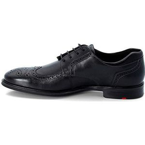 LLOYD Heren veterschoenen Marian, mannen zakelijke schoenen, Derby, losse inlegzool, zwart, 44.5 EU