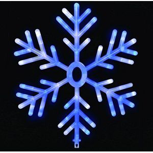 Christmas Concepts® 60cm Light Up Sneeuwvlok Kerstdecoratie Blauw / Wit Van kleur veranderende LED-verlichting