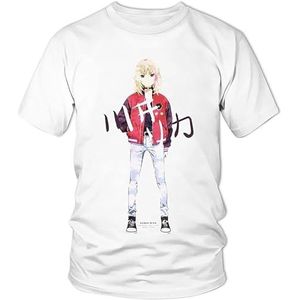 Wonder Egg Priority T ShirtManga Print Casual Short Sleeve Tracksuit Summer Casual Tops Kawai Rika Cosplay Costume for Womens Teen Girls overhemden(Small)