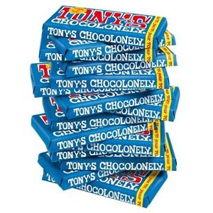 Tony's Chocolonely - Chocoladereep Puur - 15 x 180 Gram - Multiverpakking - Belgische Fairtrade Chocolade