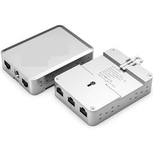 Industriële Gigabit Switch 1000M PoE 5-poorts Gigabit Ethernet-netwerkswitch, Ethernet Splitter & Play Metaal Uitgebreide compatibiliteit