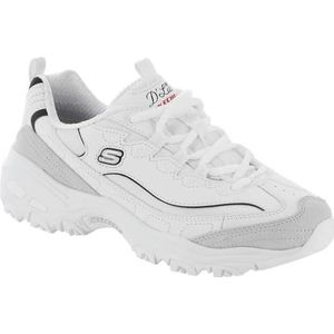 Skechers Vrouw D'Lites Schoenen, Zwart en wit, 38.5 EU