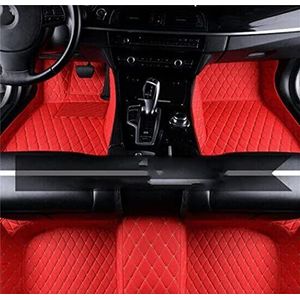 Waterdichte Autotapijten Voor Subaru XV Voor Crosstrek GP 2013-2017 Automatten Lederen Vloermat Tapijten Tapijten Beschermende Pad Onderdelen All weather antislipmat(LHD Racing Red)