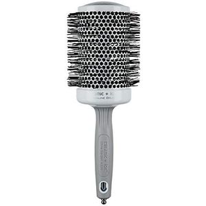 Olivia Garden Mega Ceramic rondhaarborstel + Ion 65, antistatische ionen-rondhaarborstel met keramische behuizing en nylon borstels, 65/85 mm
