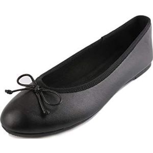 Feversole Napa Round ballerina,Dames Ballerina slip-on platte