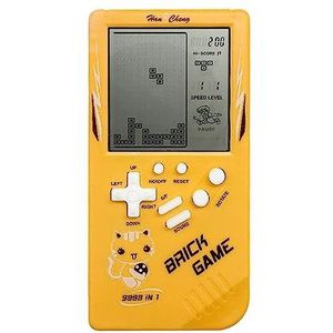 Draagbare Game Console Handheld Game Spelers Jeugd Gift Geel 14x7x1.5cm