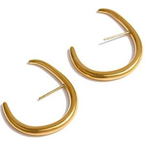 Oorstekers Roestvrijstalen gouden oorbellen metalen waterdichte verklaring minimalistische charmante trendy merk sieraden Oorsieraden