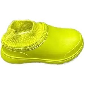 Tuinschoenen for dames, waterdichte regenlaarzen for dames - comfortabel interieur, brede kuitlaarzen for dames - gemakkelijk aan en uit te trekken(Green_42-43)