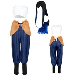 MANMICOS Amerikaanse maat Anime cosplay kostuum Vrouwen kimono rok partij pak, Blauw, S