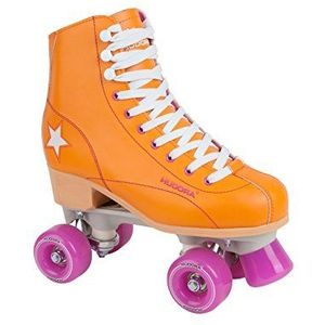 Hudora Disco Rolschaatsen unisex rolschaatsen, oranje/paars, 35, 13200