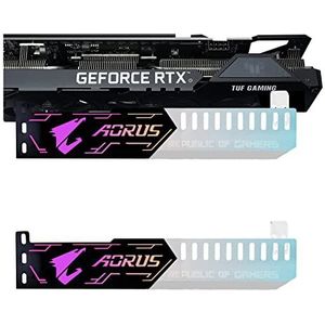 Nizirioo Grafische kaarthouder grafische kaarthouder GPU: grafische kaart ondersteuning beugel met 5 V 4 pins, RGB LED grafische kaarthouder lichtgewicht duurzame videokaarthouder
