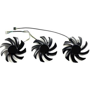 Voor PNY voor GeForce RTX4060ti 4070 4070ti 4070S 4070tiS VERTO Triple Fan OC grafische kaart vervangende ventilator(Set of three fans)