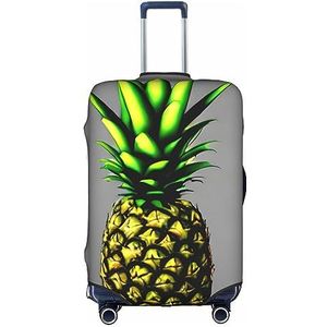 yefan Cartoon Ananas Bagage Cover, Koffer Protector &Trolley Case Cover Voor Bagage, Koffer Beschermer., Wit, L