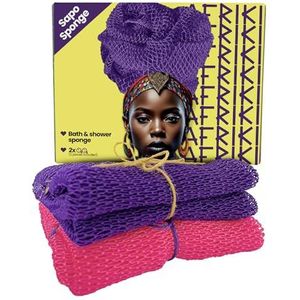 AFRIKI Afrikaanse Net Spons Exfoliërende Washandje