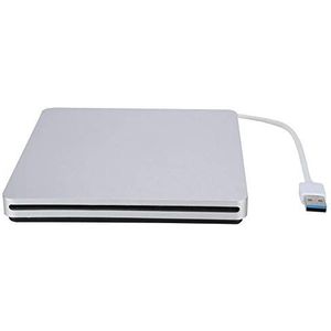 Garsent Externe cd-dvd-drive, USB 3.0, snelle gegevensoverdracht, dvd/cd-brander, multi-slim, voor Mac/Windows