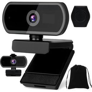 KIMIGO USB Webcam,Laptopwebcam,Webcam voor PC met Microfoon,HD Pro Webcam,1080p Webcam mit Microfoo,Plug & Play USB-Webcam,voor Streaming,Videogesprekken via Zoom,Teams,Twitch & Meer