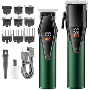 Tondeuse voor mannen, tondeuse professionele tondeuse set elektrische tondeuse machine led display kapper elektrische tondeuse voor mannen
